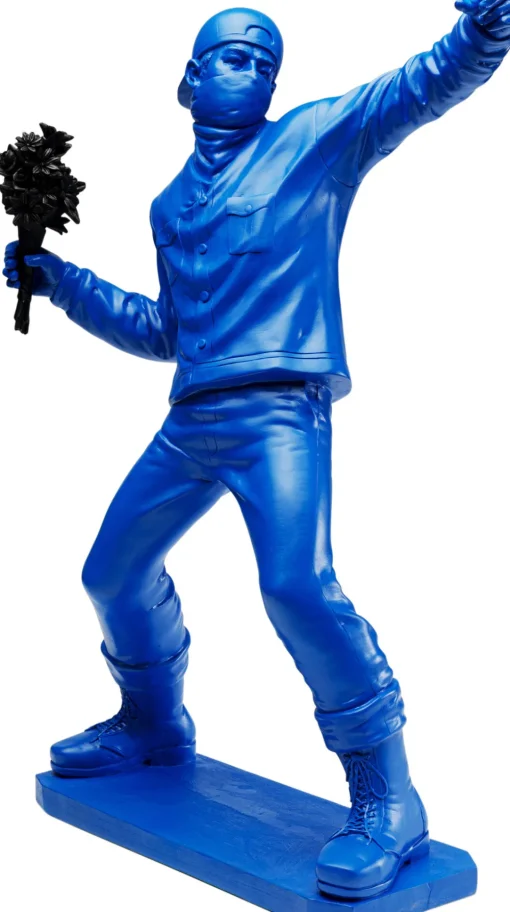 KARE Deko Figur Street Art Bouquet Blau 67cm Hot