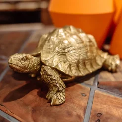KARE Deko Figur Turtle Gold Klein Fashion
