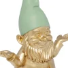 KARE Deko Figur Zwerg Meditation Gold Grün 19cm Hot
