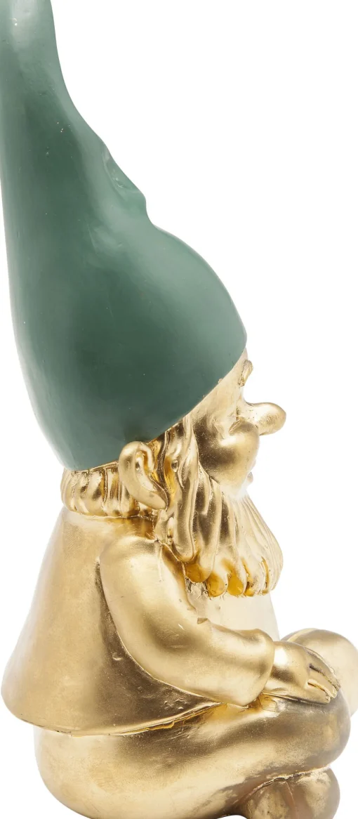 KARE Deko Figur Zwerg Sitting Gold Grün 19cm Hot