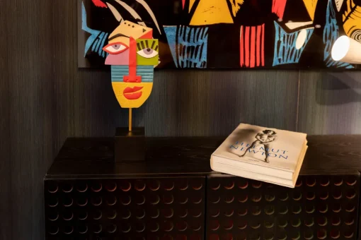 KARE Deko Objekt Abstract Face Multicolour 52cm Sale