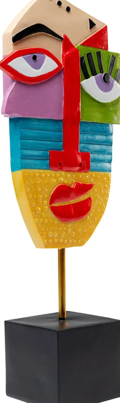 KARE Deko Objekt Abstract Face Multicolour 52cm Sale