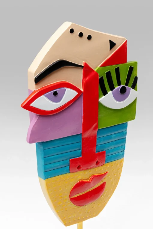 KARE Deko Objekt Abstract Face Multicolour 52cm Sale