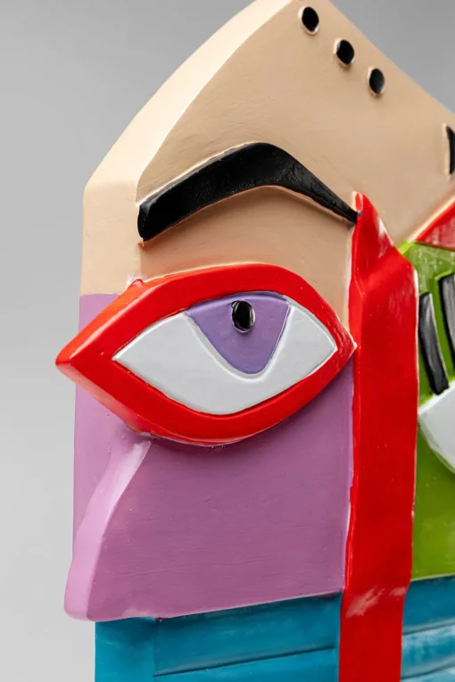 KARE Deko Objekt Abstract Face Multicolour 52cm Sale