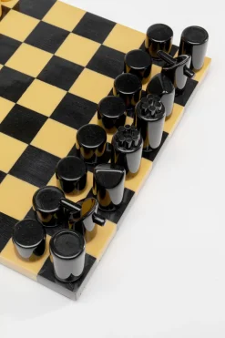 KARE Deko Objekt Chess Focus Senf 26x26cm Best