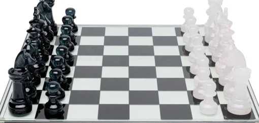 KARE Deko Objekt Chess Transparent 60x60cm Fashion