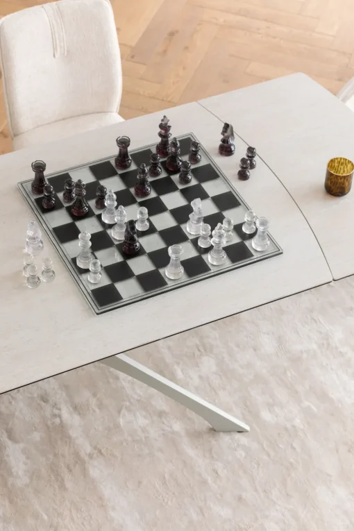KARE Deko Objekt Chess Transparent 60x60cm Fashion