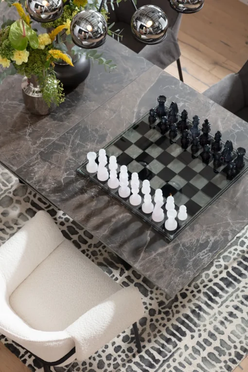 KARE Deko Objekt Chess Transparent 60x60cm Fashion