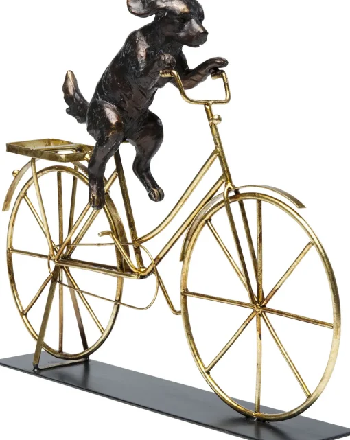 KARE Deko Objekt Dog With Bicycle 44cm Hot