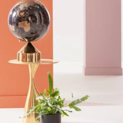 KARE Deko Objekt Globe Top Gold 47cm Clearance