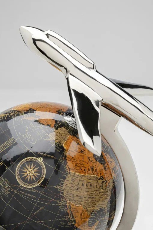 KARE Deko Objekt Globe Top Plane 39cm Hot