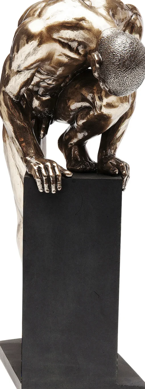 KARE Deko Objekt Nude Man Stand Bronze 35cm New