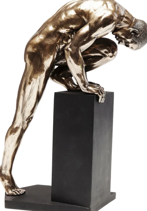 KARE Deko Objekt Nude Man Stand Bronze 35cm New