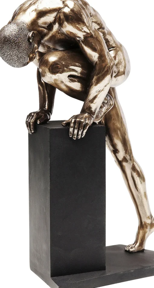 KARE Deko Objekt Nude Man Stand Bronze 35cm New