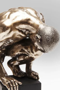 KARE Deko Objekt Nude Man Stand Bronze 35cm New