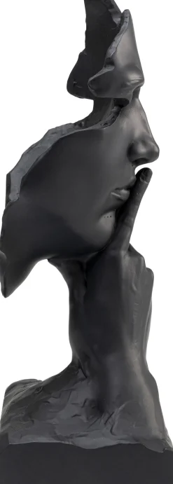KARE Deko Objekt Quiet Face Schwarz 31cm Online