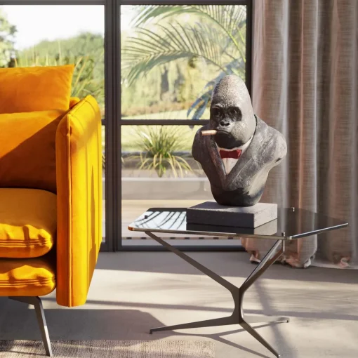 KARE Deko Objekt Smoking Gorilla 48cm Fashion