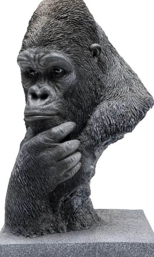KARE Deko Objekt Thinking Gorilla Head 49cm Fashion