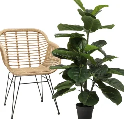 KARE Deko Pflanze Fiddle Leaf 120cm Fashion