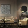 KARE Deko Rahmen Silver Flower 100x100cm Outlet