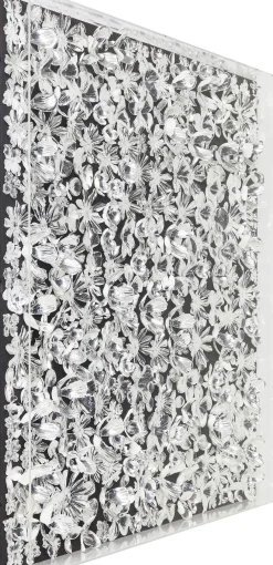 KARE Deko Rahmen Silver Flower 100x100cm Outlet