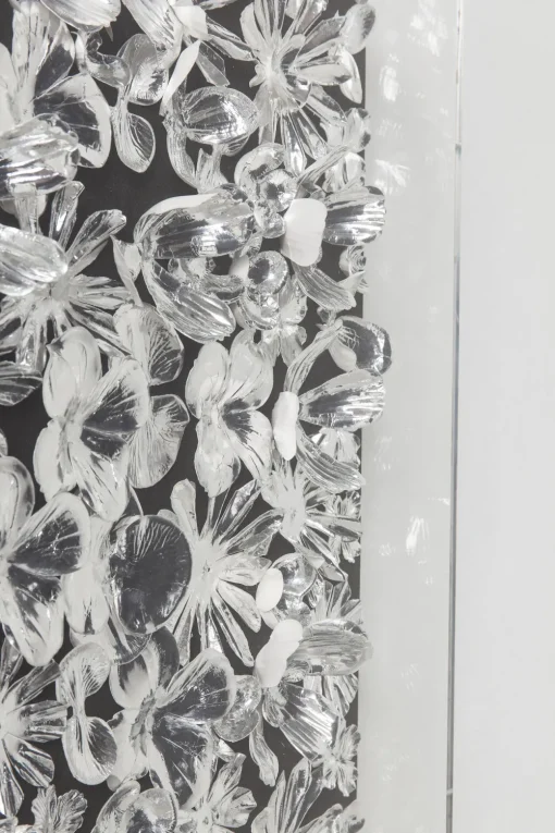 KARE Deko Rahmen Silver Flower 100x100cm Outlet