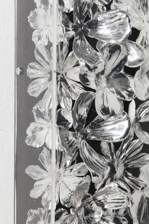 KARE Deko Rahmen Silver Flower 100x100cm Outlet