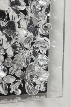 KARE Deko Rahmen Silver Flower 100x100cm Outlet