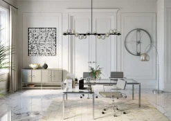 KARE Deko Rahmen Silver Flower 100x100cm Outlet