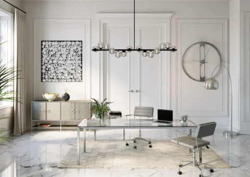 KARE Deko Rahmen Silver Flower 100x100cm Outlet
