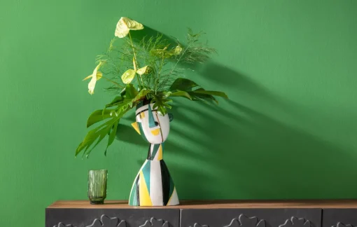 KARE Deko Vase Happy Face 43cm Outlet
