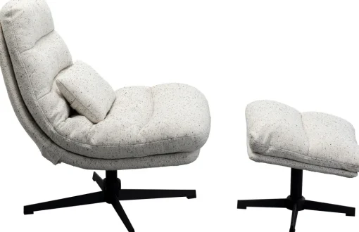 KARE Drehsessel + Hocker Columbia Sale