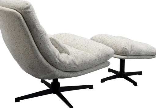 KARE Drehsessel + Hocker Columbia Sale
