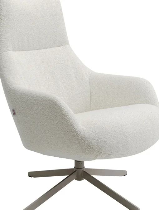KARE Drehsessel Mimi Creme Hot