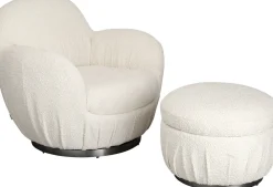 KARE Drehsessel Nube Boucle Hot