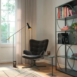 KARE Drehsessel Oscar Velvet Schwarz New