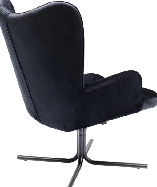 KARE Drehsessel Oscar Velvet Schwarz New