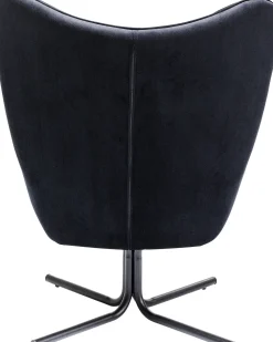 KARE Drehsessel Oscar Velvet Schwarz New