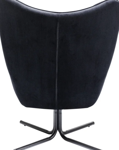 KARE Drehsessel Oscar Velvet Schwarz New