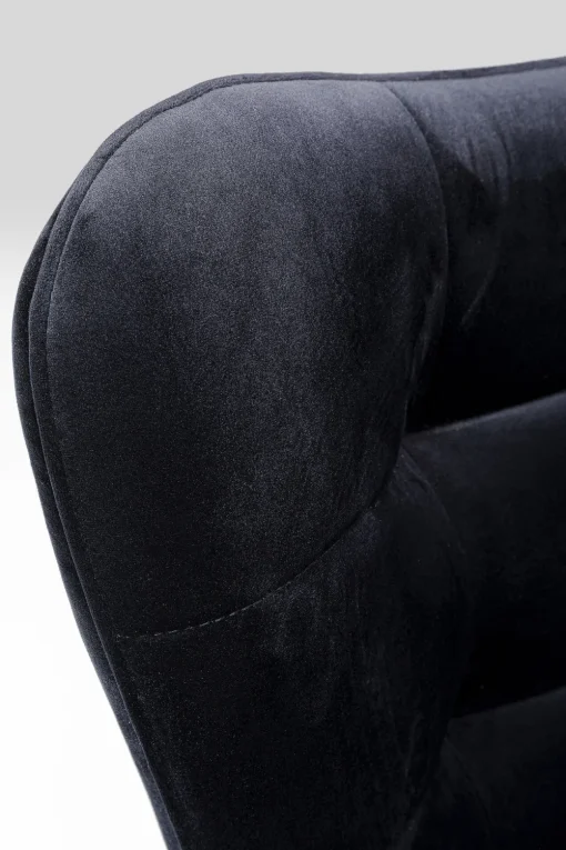 KARE Drehsessel Oscar Velvet Schwarz New