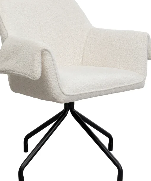 KARE Drehstuhl Bess Creme Fashion