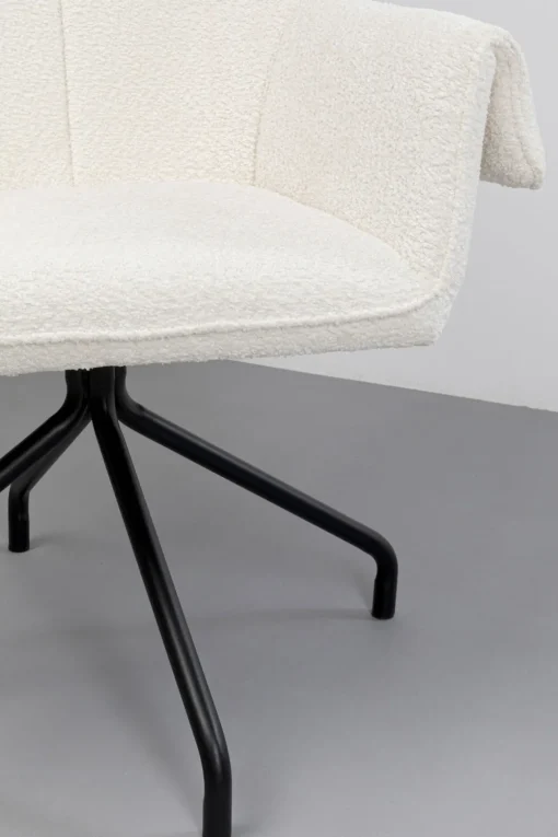 KARE Drehstuhl Bess Creme Fashion