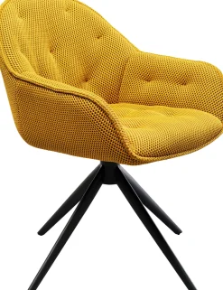 KARE Drehstuhl Carlito Mesh Gelb Discount