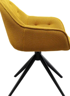 KARE Drehstuhl Carlito Mesh Gelb Discount
