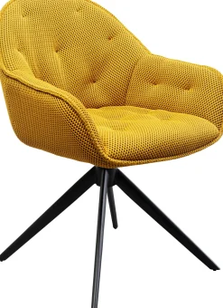 KARE Drehstuhl Carlito Mesh Gelb Discount
