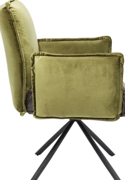 KARE Drehstuhl mit Armlehnen Chelsea Grün Best