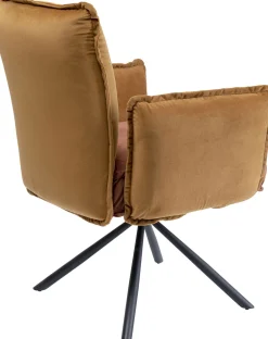 KARE Drehstuhl mit Armlehnen Chelsea Braun Discount