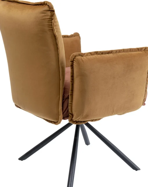 KARE Drehstuhl mit Armlehnen Chelsea Braun Discount