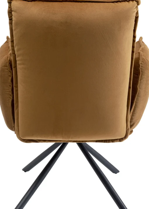 KARE Drehstuhl mit Armlehnen Chelsea Braun Discount