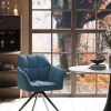 KARE Drehstuhl Thinktank Blau Hot